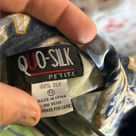 Vintage Quo-Silk Paisley Silk Shirt - Picture 4 of 8